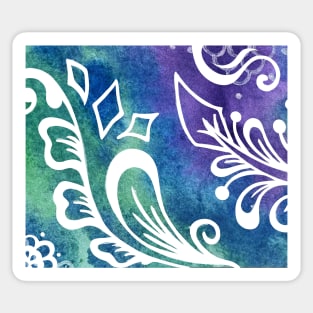 Cool Watercolor Mandala Sticker